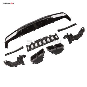 Mercedes Benz c class w205 coupe AMG 2 door rear bumper diffuser 2015-2019