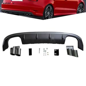 Audi a3 s3 normal type rear diffuser 2013-2016