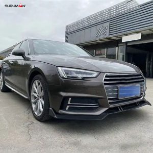 Audi A4 S Series Carbon Look RS4- ABT style front lip 2016-2019